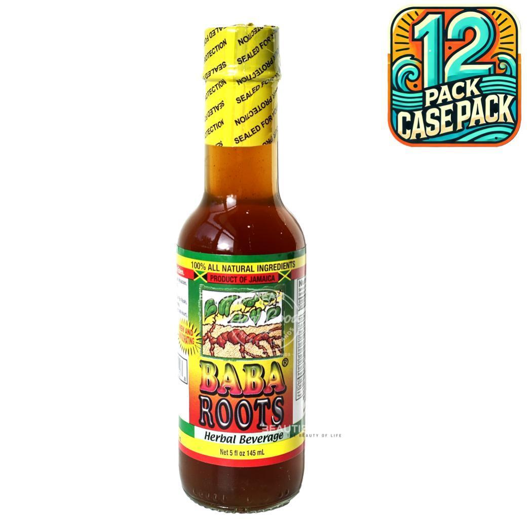 Baba Roots Herbal Beverage | Product of Jamaica | 5oz (145ml) | (Bulk) Case Pack