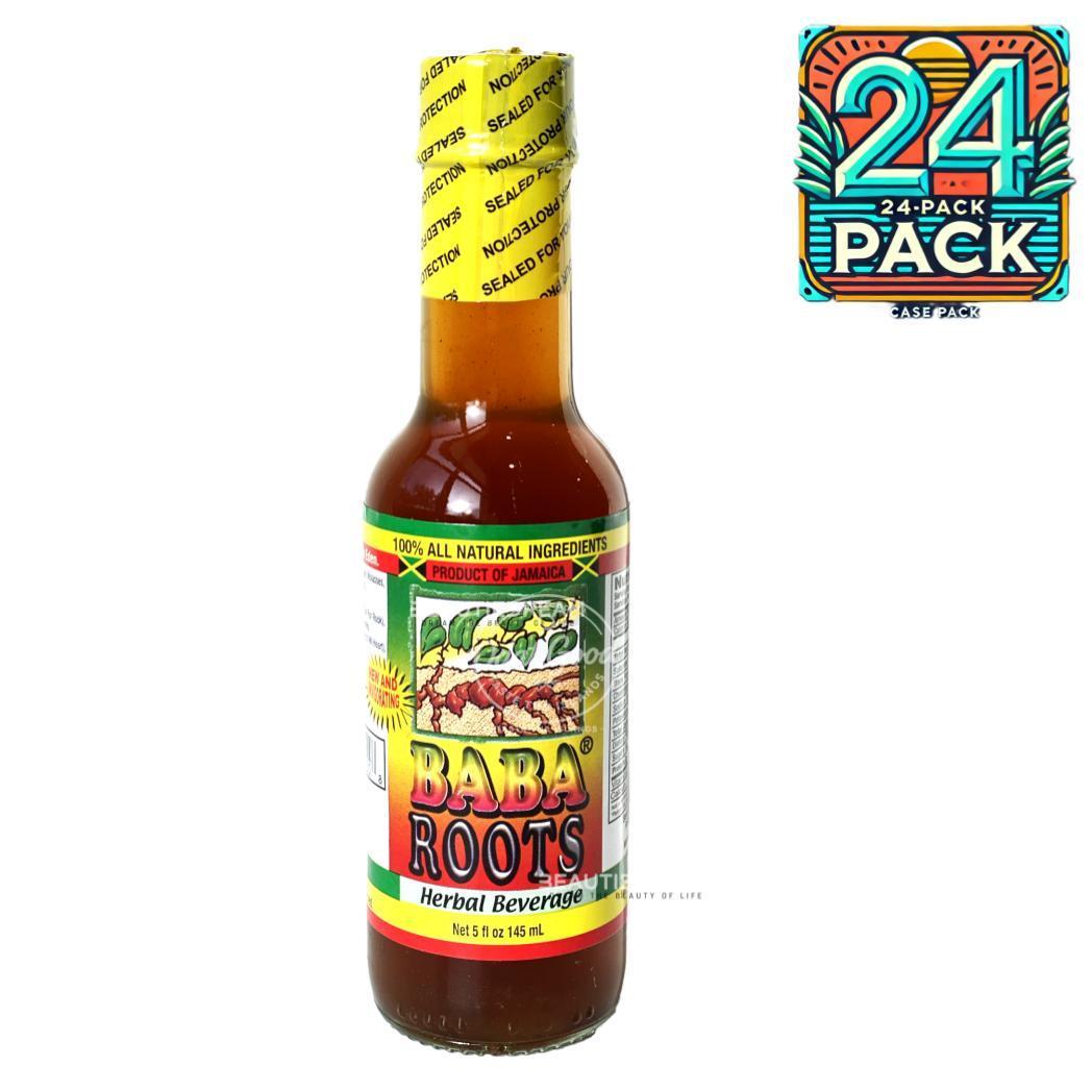 Baba Roots Herbal Beverage | Product of Jamaica | 5oz (145ml) | (Bulk) Case Pack