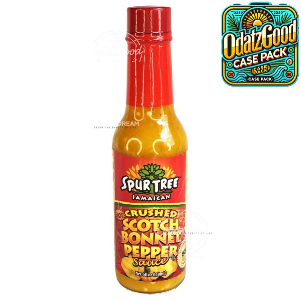 Spur Tree Crushed Scotch Bonnet Pepper Sauce | Product of Jamaica  | 5 oz (148ml) | (Bulk) Case Pack