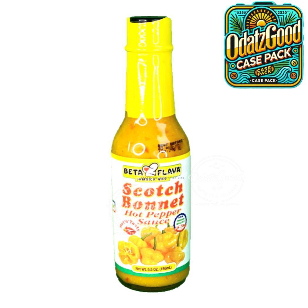 Beta Flava (Ocho Rios) Scotch Bonnet Sauce | Product of St. Lucia | 5.5 oz (156ml) | (Bulk) Case Pack