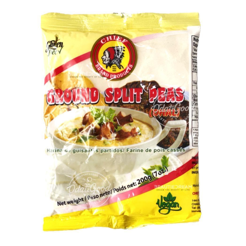 Chief Ground Split Peas | Product of Trinidad & Tobago | 7oz (200g)