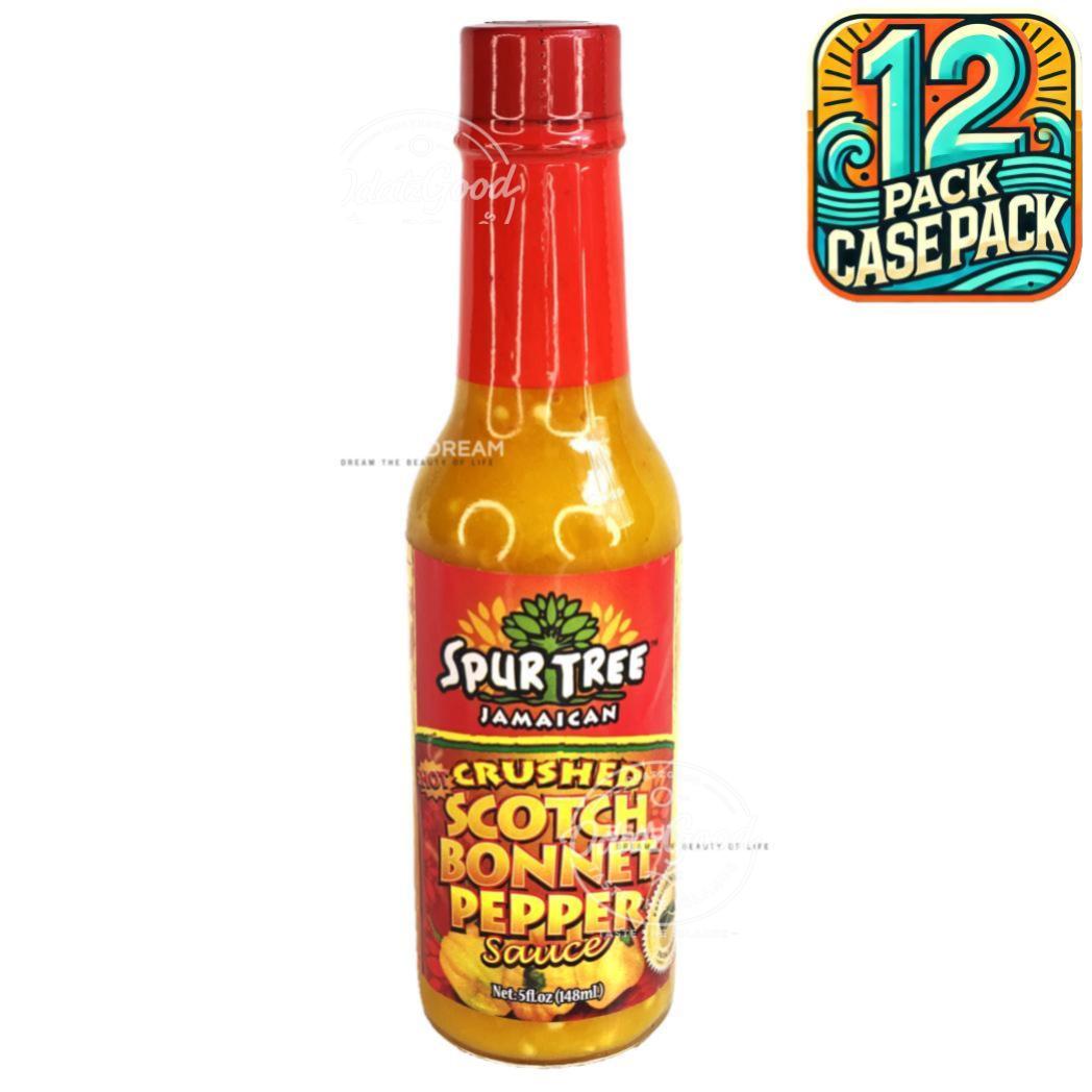 Spur Tree Crushed Scotch Bonnet Pepper Sauce | Product of Jamaica  | 5 oz (148ml) | (Bulk) Case Pack