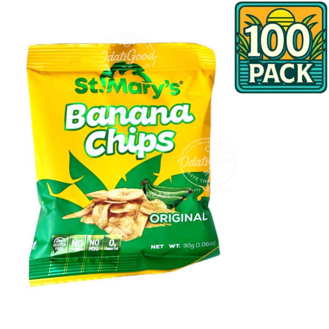 St. Mary’s Banana Chips | 1.06oz (30g) | (Bulk) Case Pack