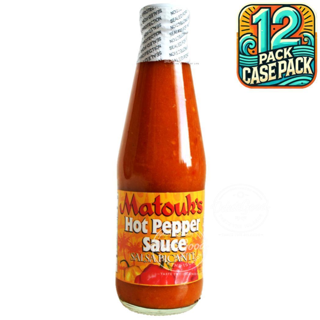Matouk's Hot Pepper Sauce | Product of Trinidad & Tobago | 10oz | (Bulk) Case Pack