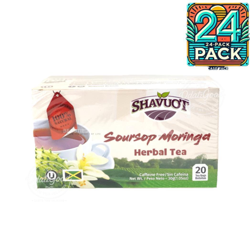 Shavuot Soursop Moringa Tea | Product of Jamaica | 20 Tea Bags | (Bulk) Case Pack