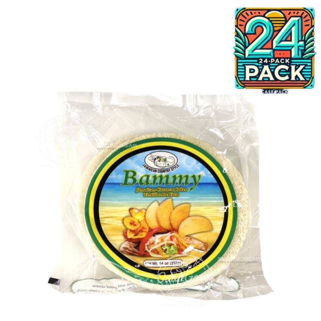 JCS Jamaican Bammy Cassava Cakes (Tortillas de Yuca) | Product of Jamaica | 14 oz | (Bulk) Case Pack