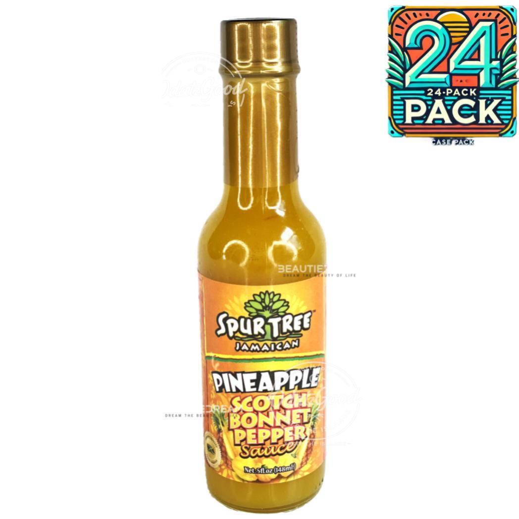 Spur Tree Pineapple Scotch Bonnet Pepper Sauce | Product of Jamaica | 5 oz (148ml) | (Bulk) Case Pack