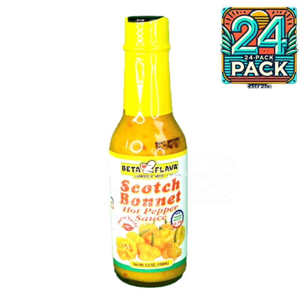 Beta Flava (Ocho Rios) Scotch Bonnet Sauce | Product of St. Lucia | 5.5 oz (156ml) | (Bulk) Case Pack