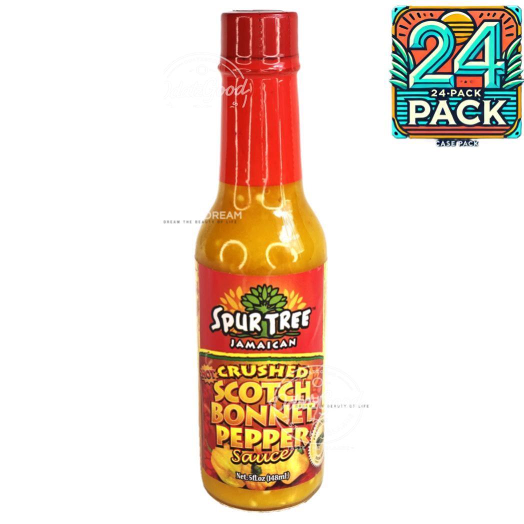 Spur Tree Crushed Scotch Bonnet Pepper Sauce | Product of Jamaica  | 5 oz (148ml) | (Bulk) Case Pack