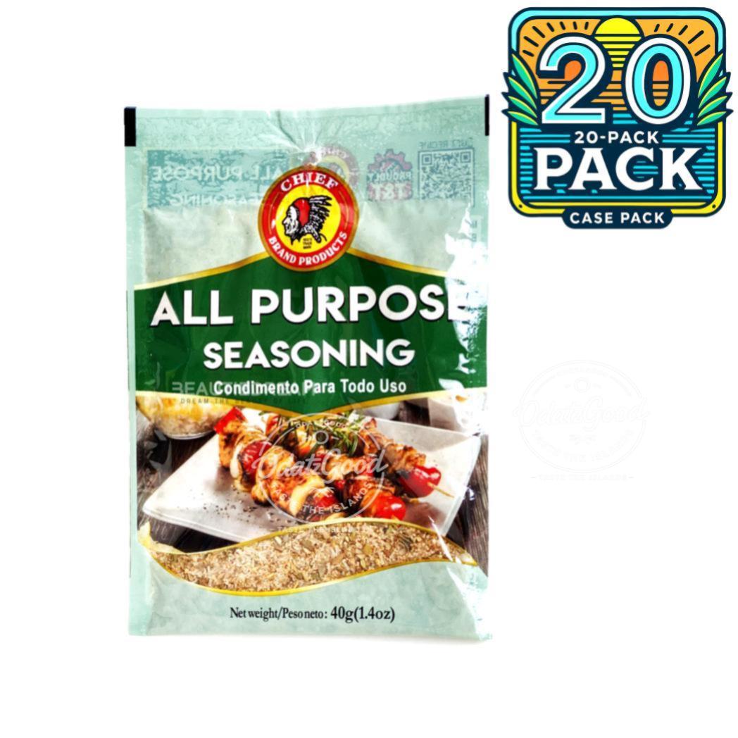 Chief All Purpose Seasoning | Product of Trinidad & Tobago | 1.4 oz (28g) | (Bulk) Case Pack