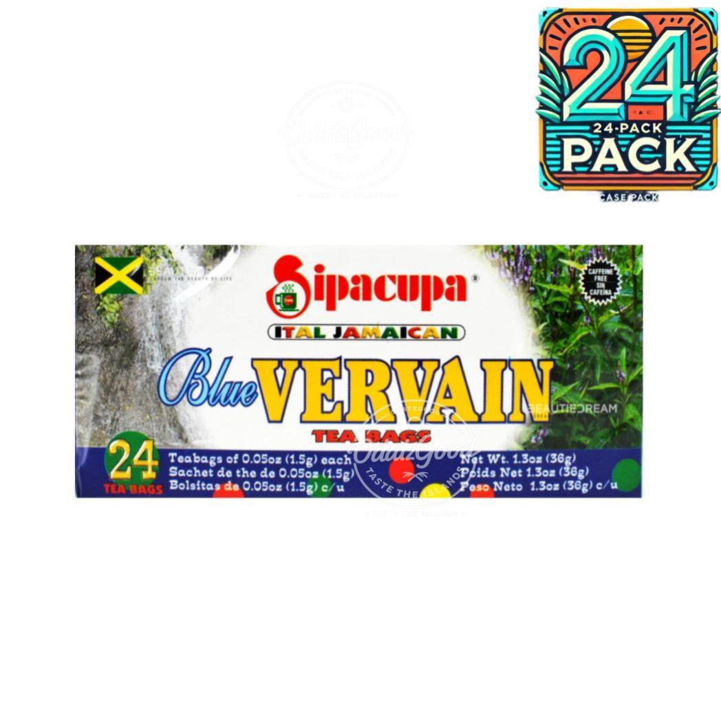 Sipacupa Blue Vervain Tea | Product of Jamaica | 24 Tea Bags | (Bulk) Case Pack