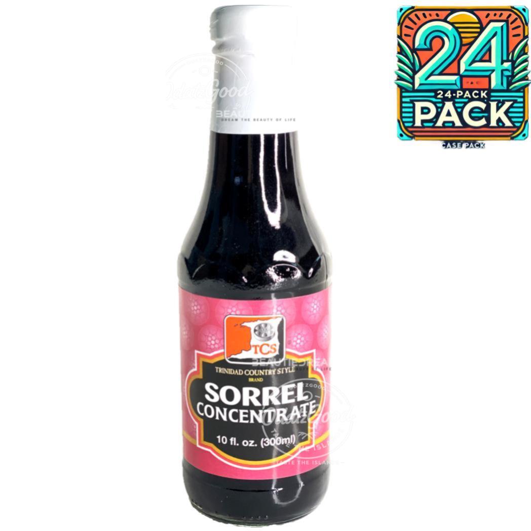 TCS Sorrel (Hibiscus) Concentrate Syrup | 10 oz | (Bulk) Case Pack
