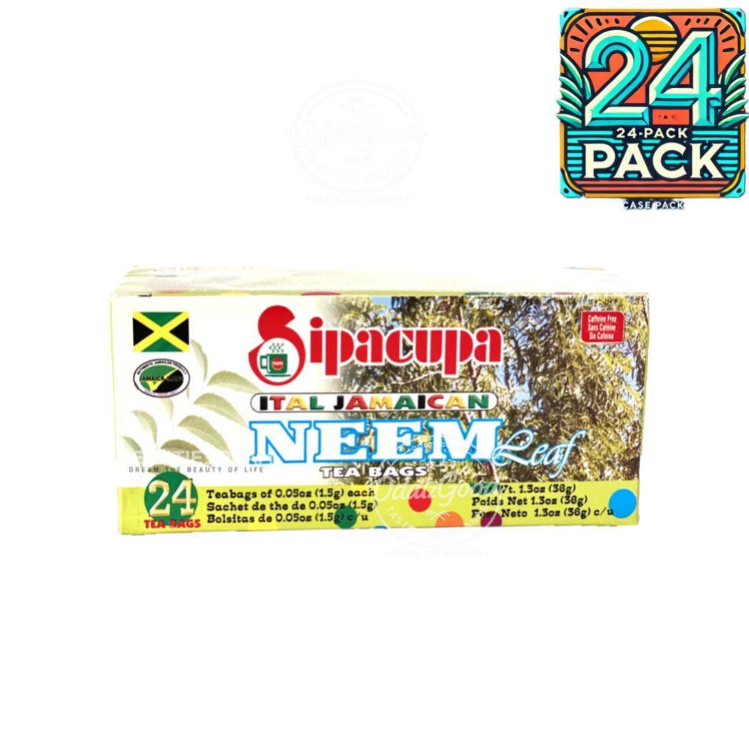 Sipacupa Neem Tea | Product of Jamaica | 24 Tea Bags | (Bulk) Case Pack