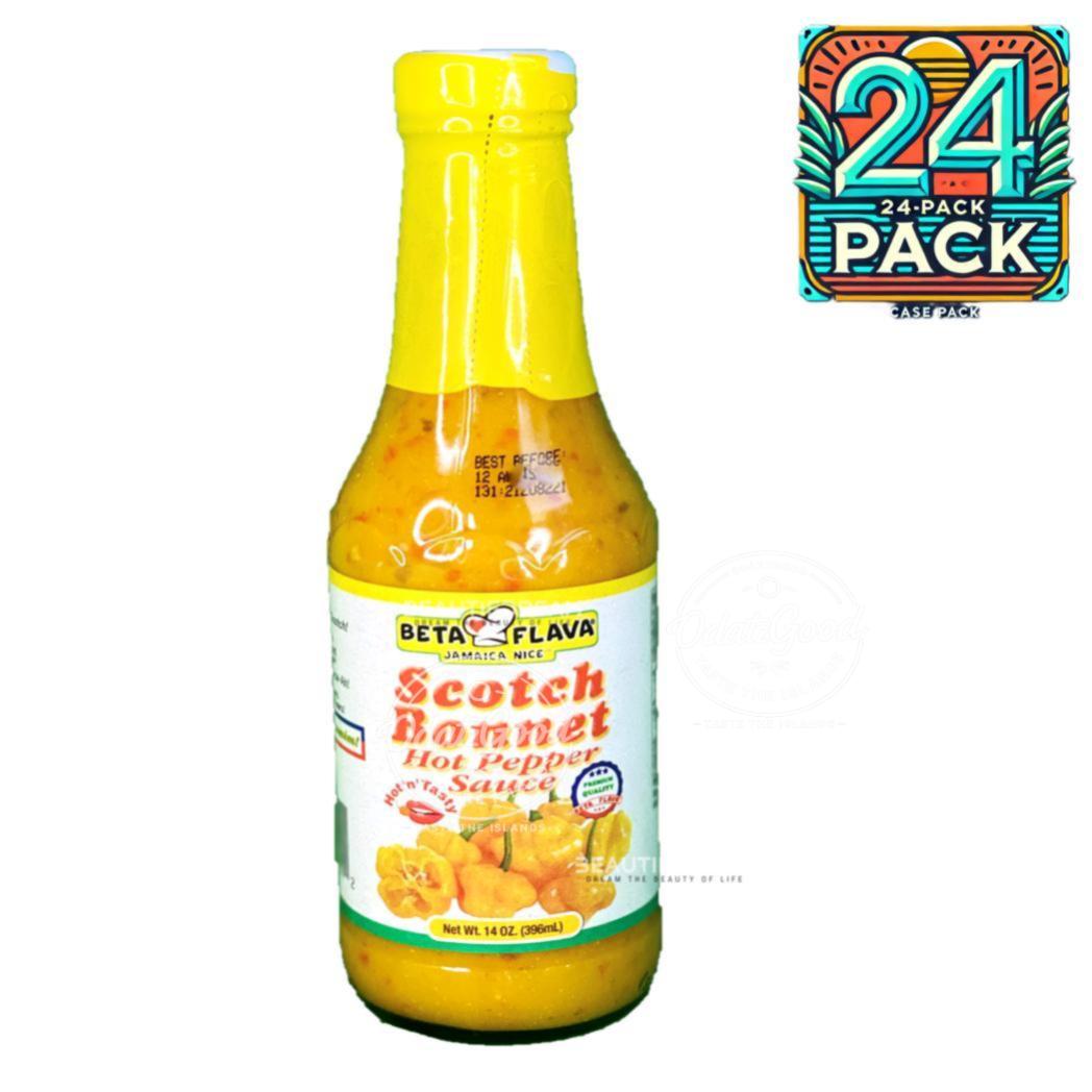 Beta Flava (Ocho Rios) Scotch Bonnet Sauce | Product of St. Lucia | 14 oz (396ml) | (Bulk) Case Pack