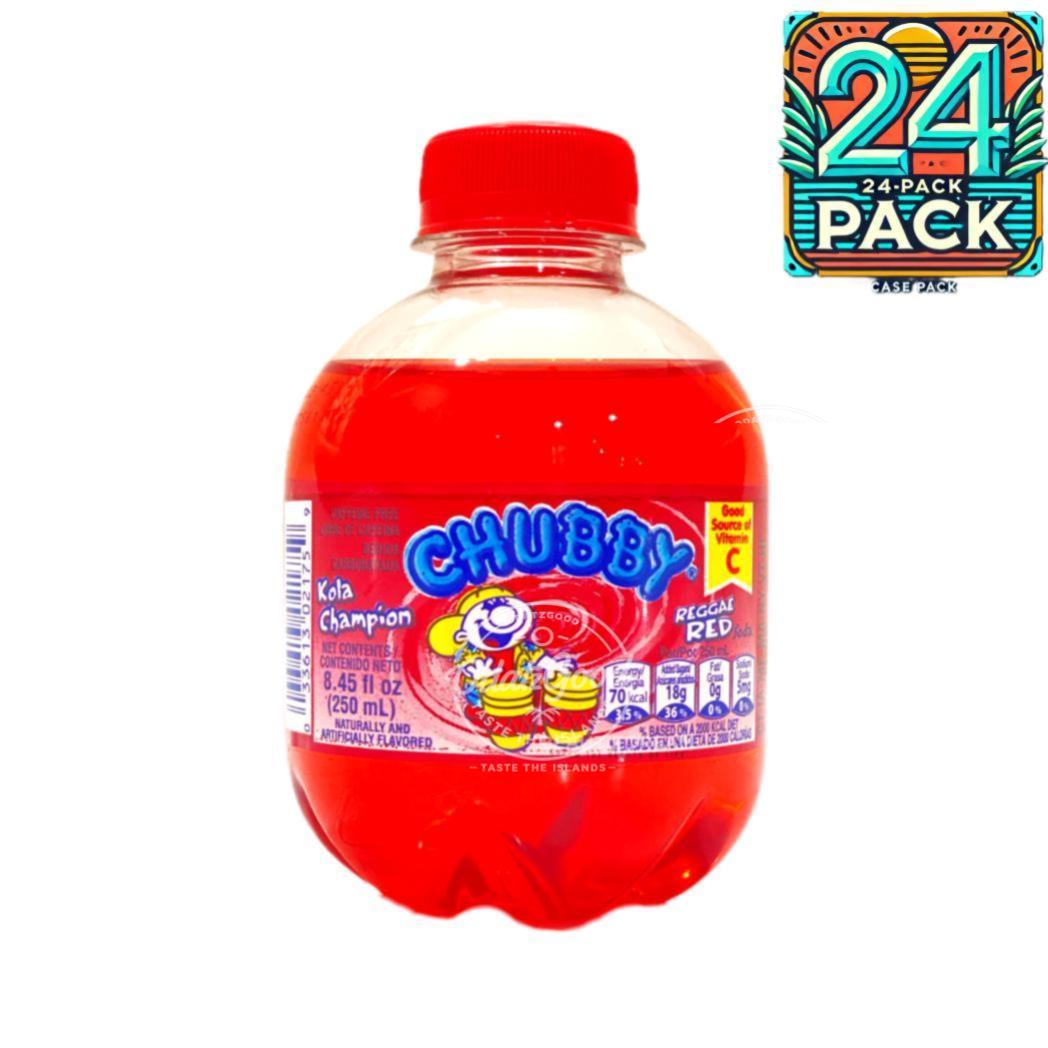 Chubby Reggae Red Kola Champion Soda | 8.45oz (250ml) | (Bulk) Case Pack