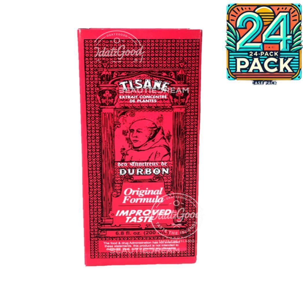 Tisane De Chartreux De Durbon Herbal Extract | Product of Barbados | 6.8 oz (200ml) | (Bulk) Case Pack