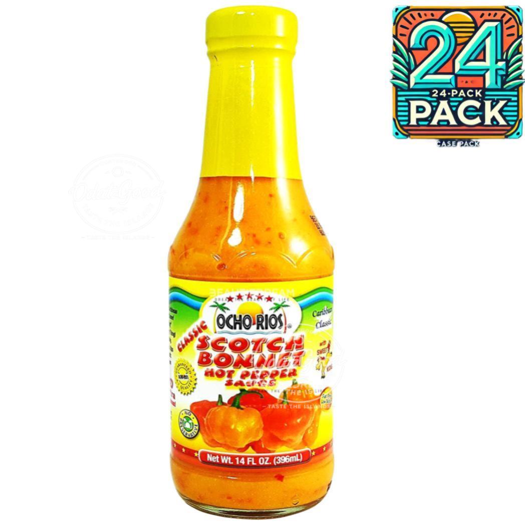 Ocho Rios Scotch Bonnet Pepper Sauce | Product of St. Lucia | 14 oz (396ml) | (Bulk) Case Pack