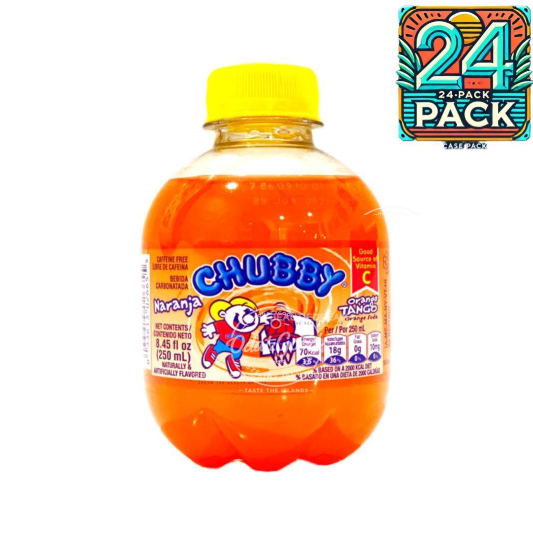 Chubby Orange Tango Naranja Soda | 8.45oz (250ml) | (Bulk) Case Pack