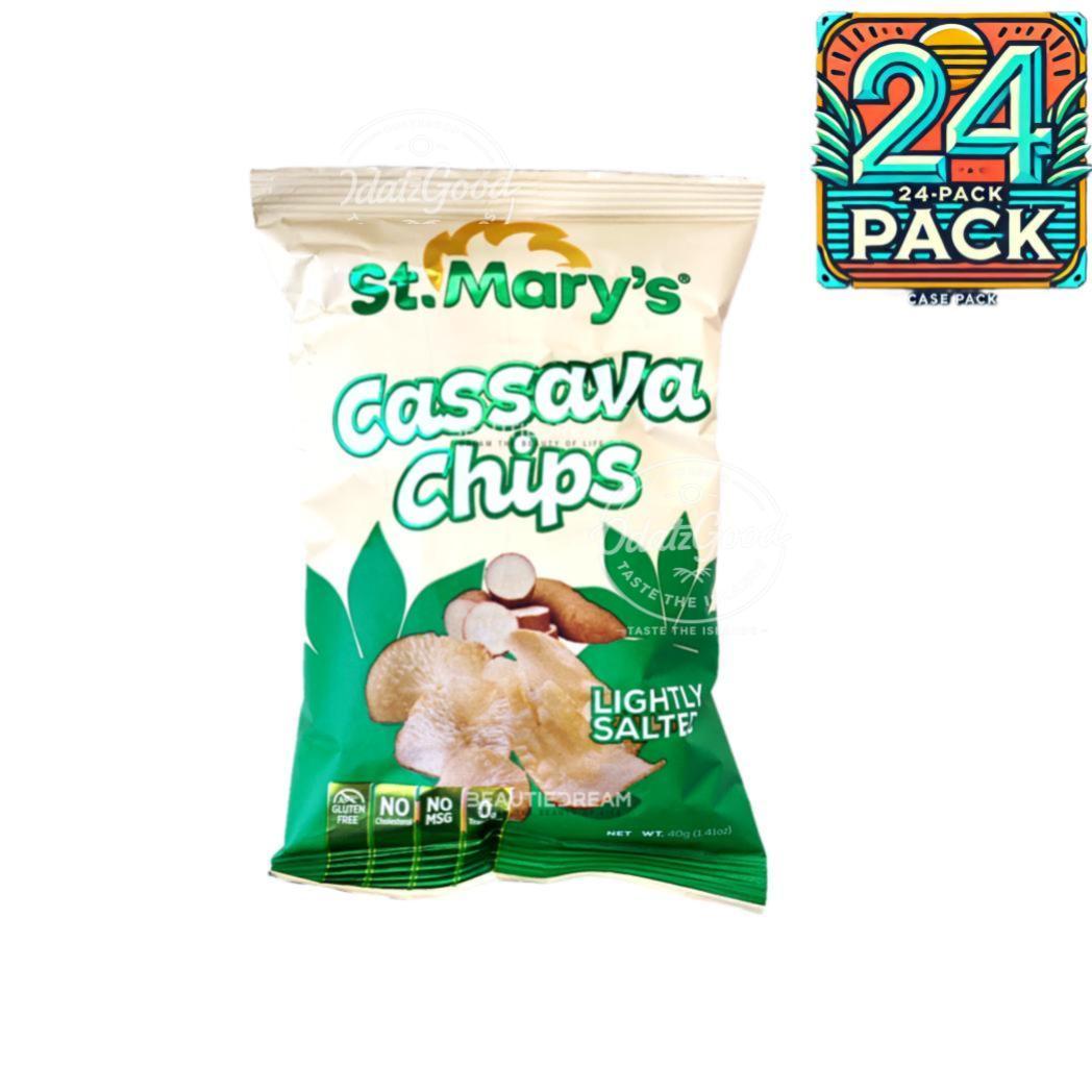 St. Mary’s Cassava Chips | 1.41oz (40g) | (Bulk) Case Pack