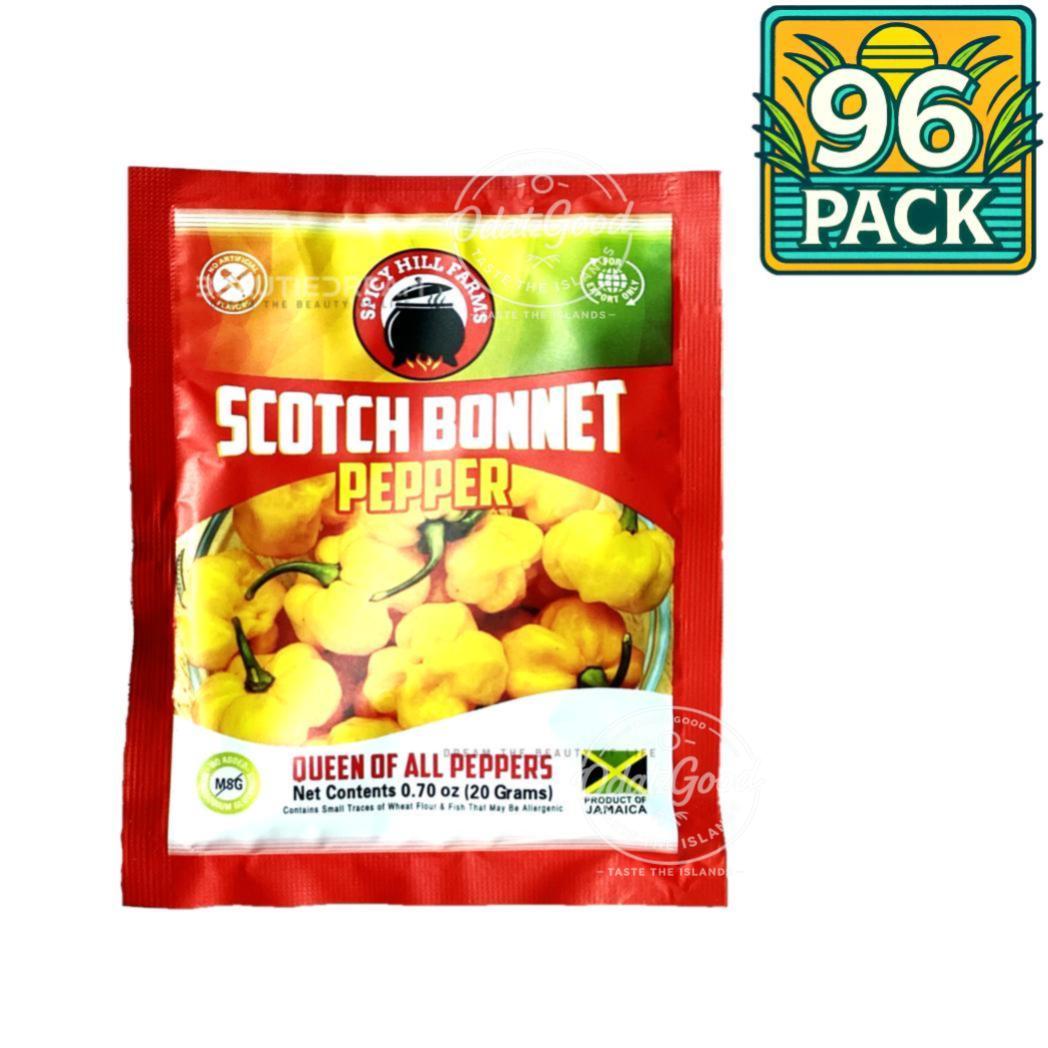 Spicy Hill Scotch Bonnet Pepper Powder | Product of Jamaica | 0.7 oz (20g) | (Bulk) Case Pack