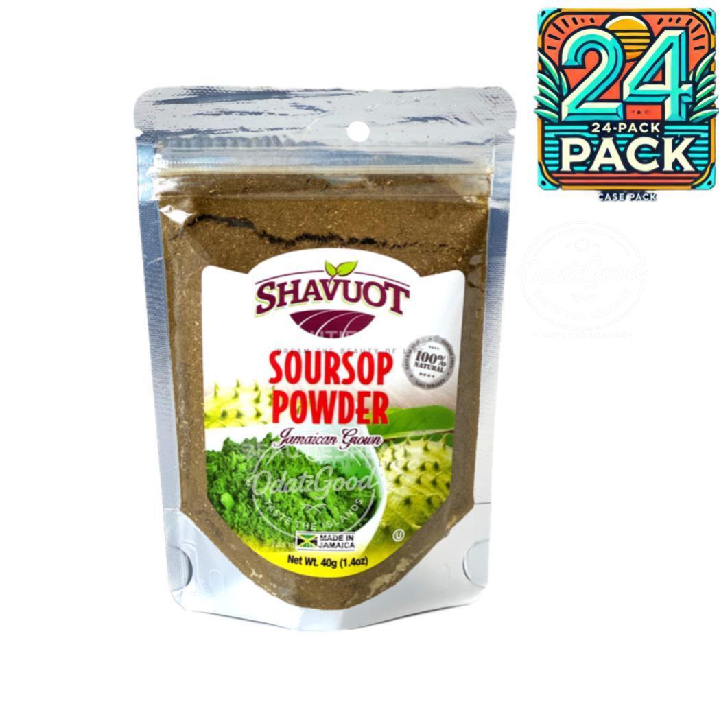 Shavuot Soursop Powder | Product of Jamaica | 1.4oz (36.85g) | (Bulk) Case Pack