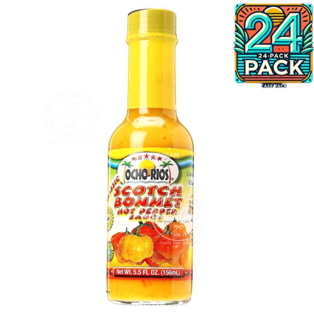 Ocho Rios Scotch Bonnet Pepper Sauce | Product of St. Lucia | 5.5 oz (156ml) | (Bulk) Case Pack