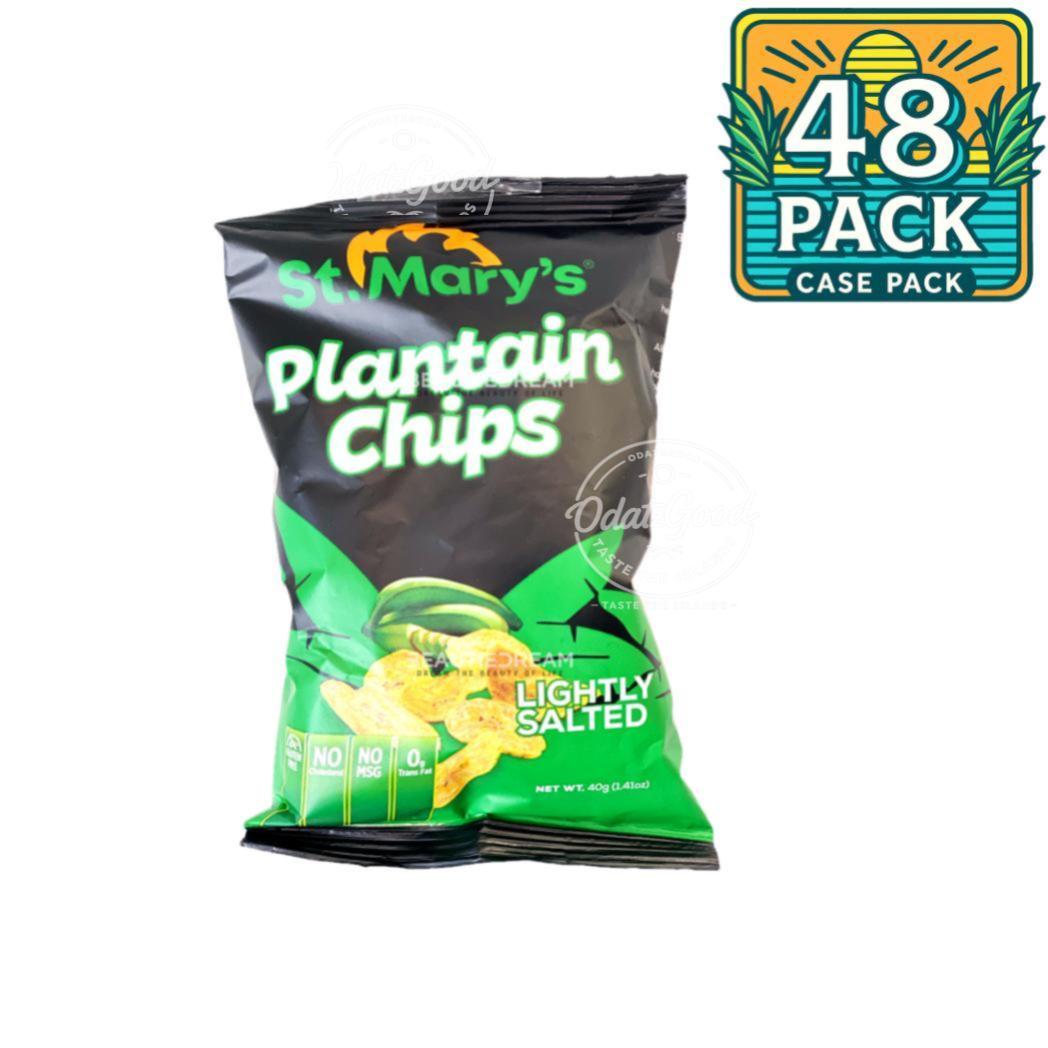 St. Mary’s Plantain Chips Salted | 1.41oz (40g) | (Bulk) Case Pack