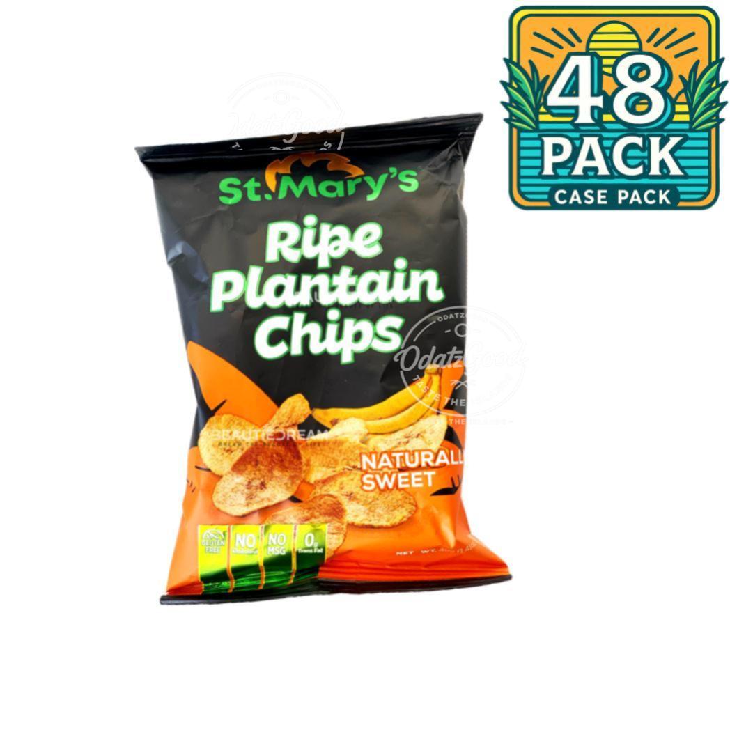 St. Mary’s Ripe Sweet Plantain Chips | 1.41oz (40g) | (Bulk) Case Pack