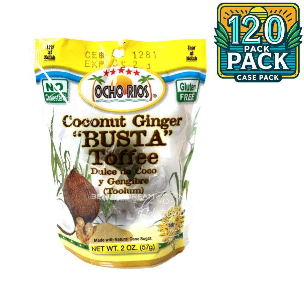 Ocho Rios Coconut Ginger Busta Toffee | 2 oz (57g) | (Bulk) Case Pack