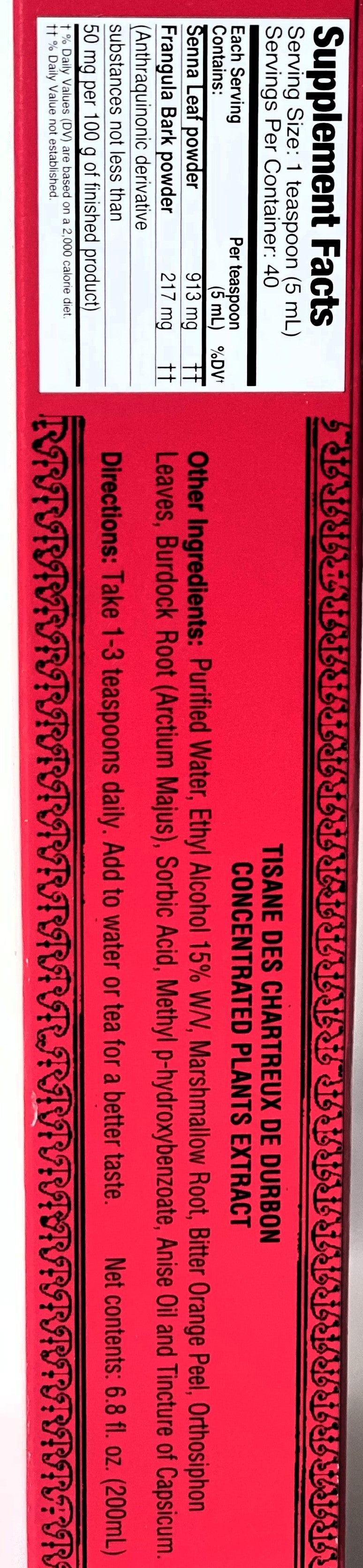 Tisane De Chartreux De Durbon Herbal Extract | Product of Barbados | 6.8 oz (200ml)