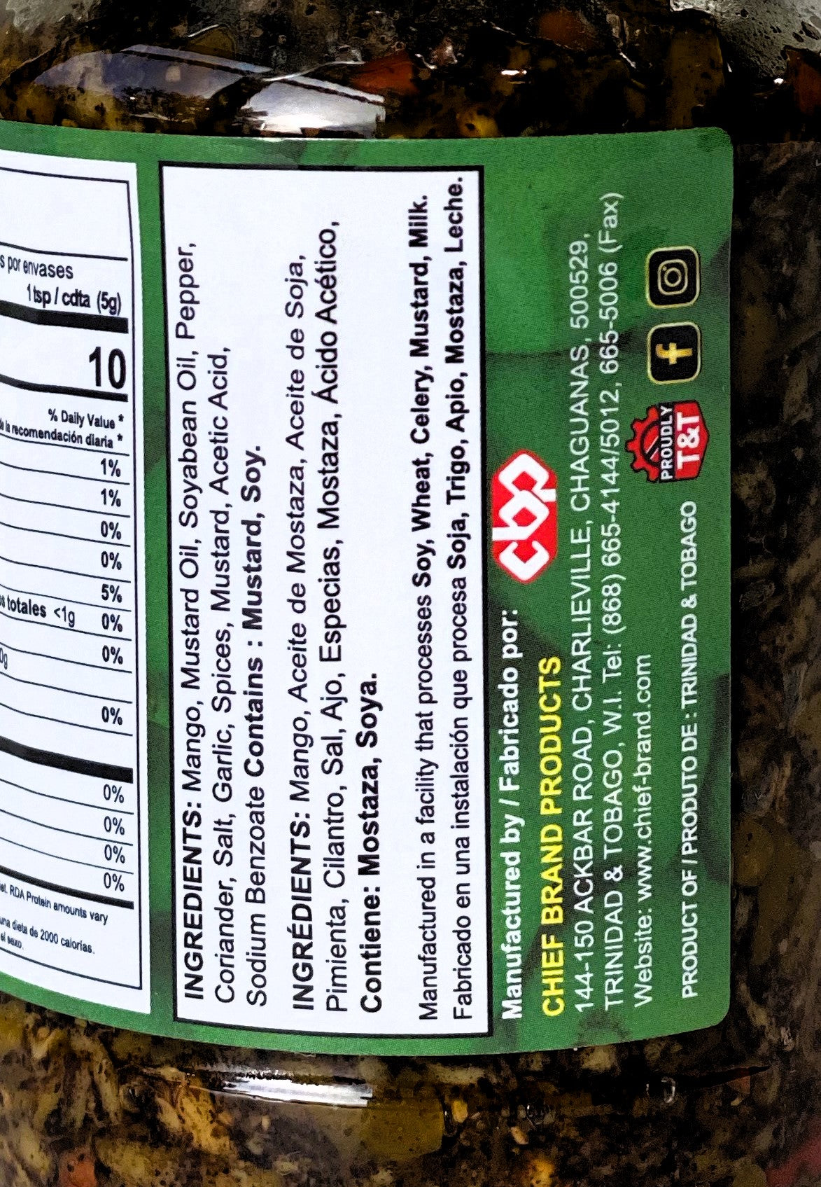 Chief Kuchela | Product of Trinidad & Tobago | 12oz (355g) | (Bulk) Case of 12