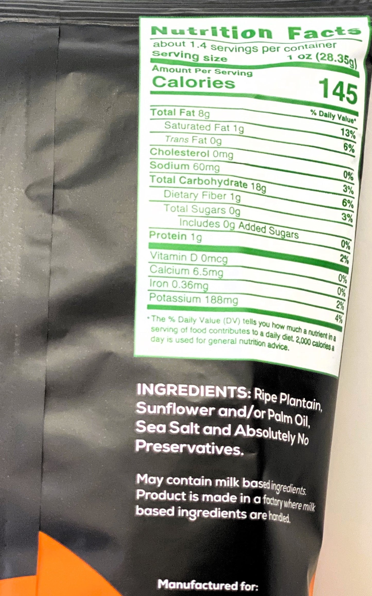 St. Mary’s Ripe Sweet Plantain Chips | 1.41oz (40g)