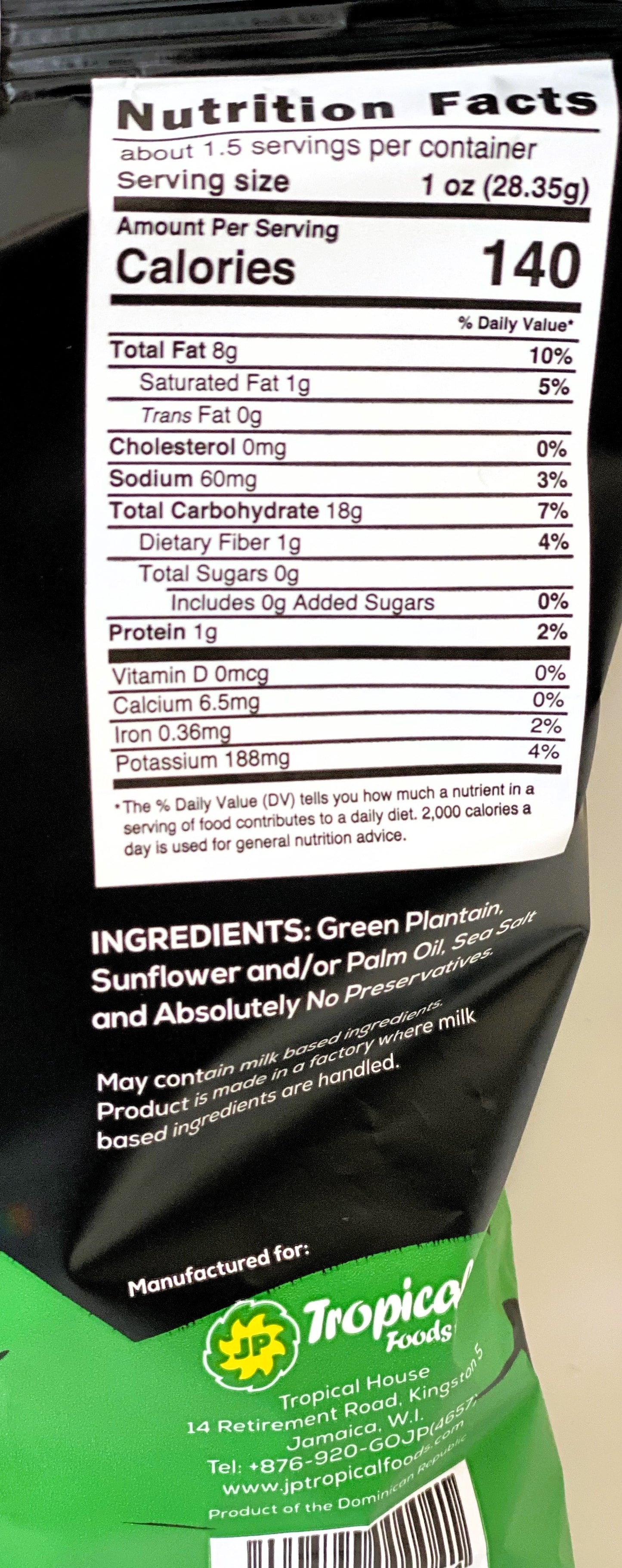 St. Mary’s Plantain Chips Salted | 1.41oz (40g)