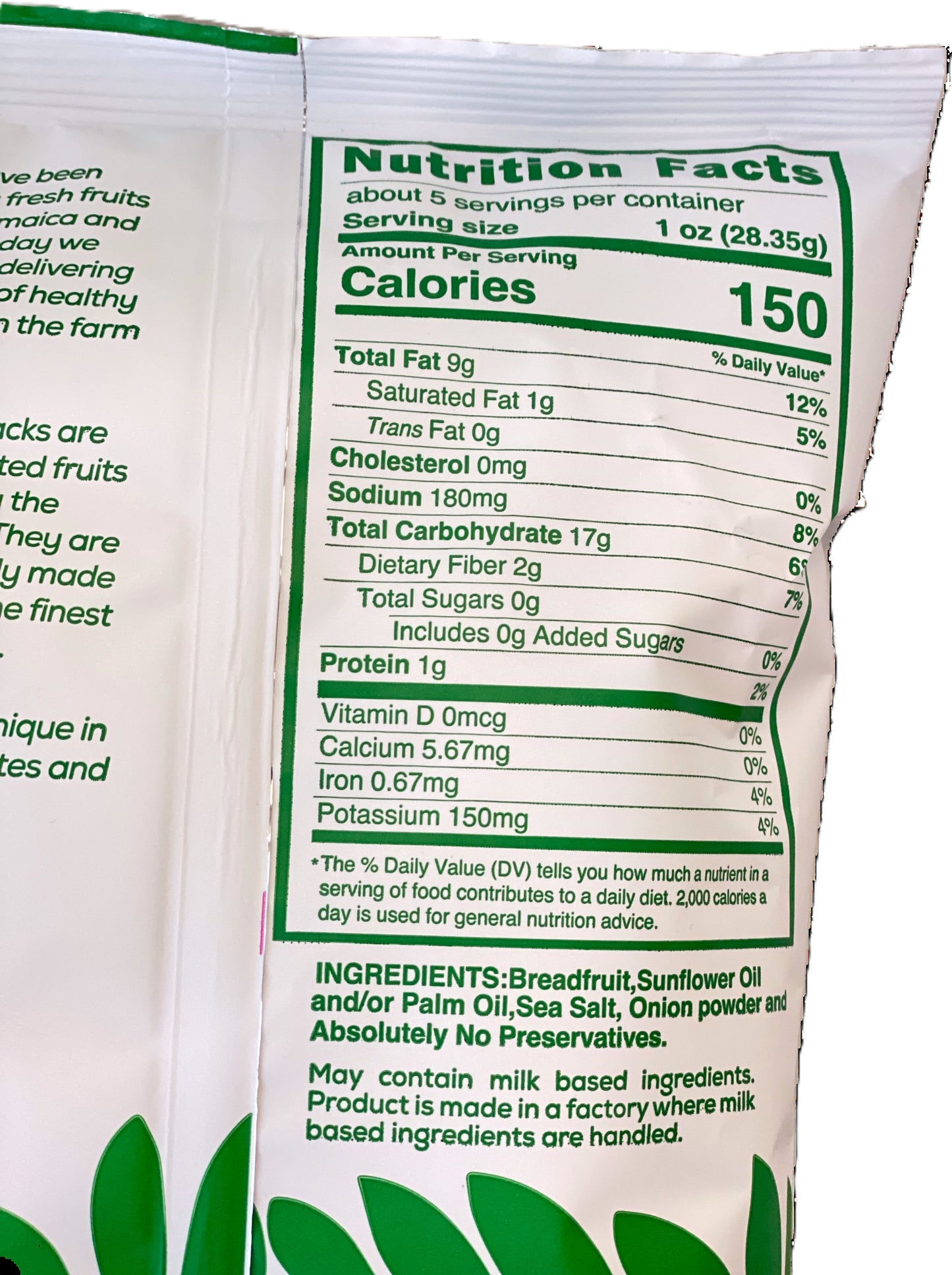 St Mary’s Breadfruit Chips | 4.9 oz (140g) | (Bulk) Case of 30