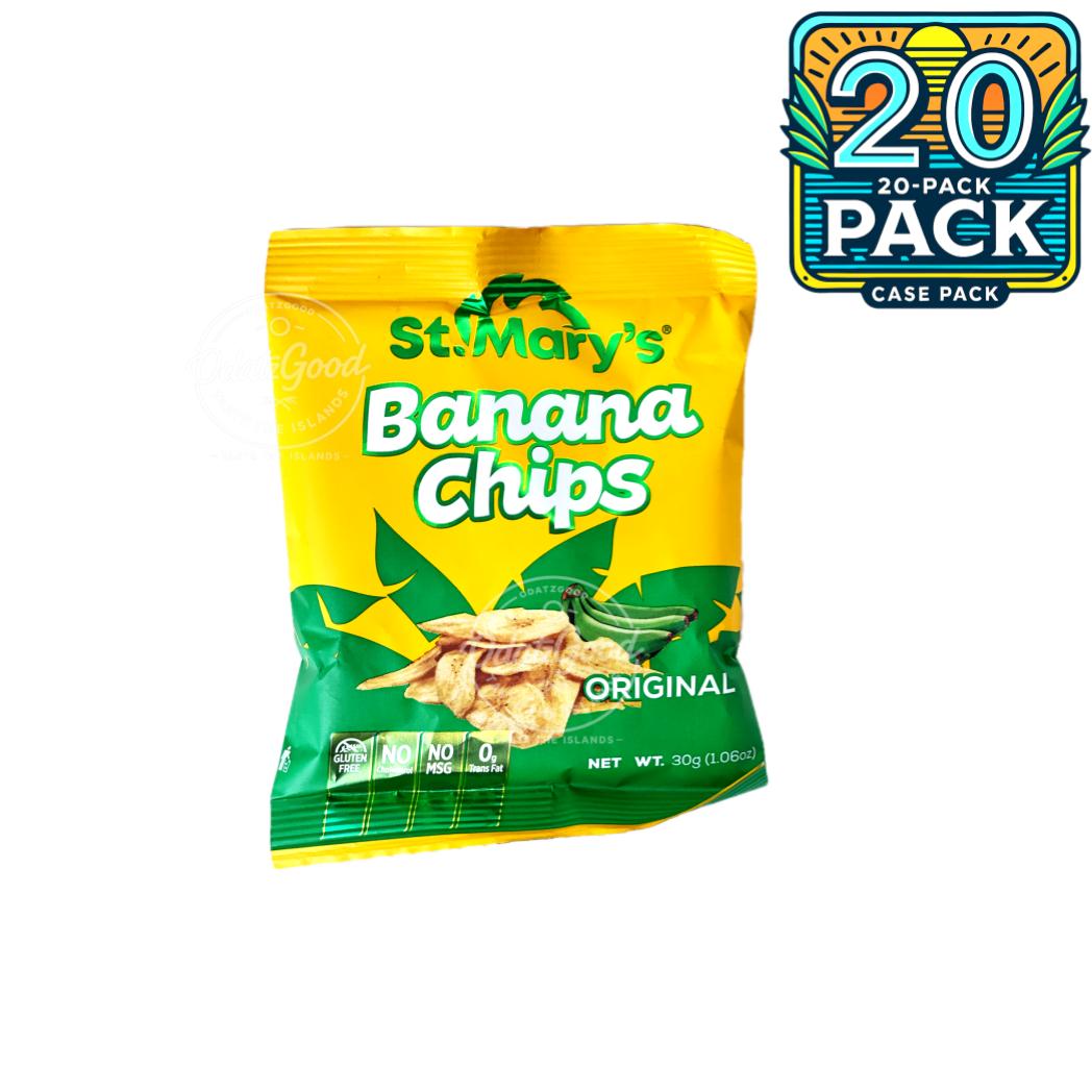 St. Mary’s Banana Chips | 1.06oz (30g) | (Bulk) Case Pack