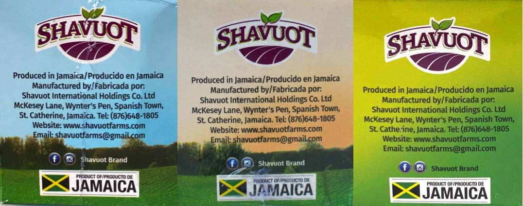 Shavuot Jamaican Cerasee, Soursop & Soursop/Moringa Tea Variety Pack | Product of Jamaica
