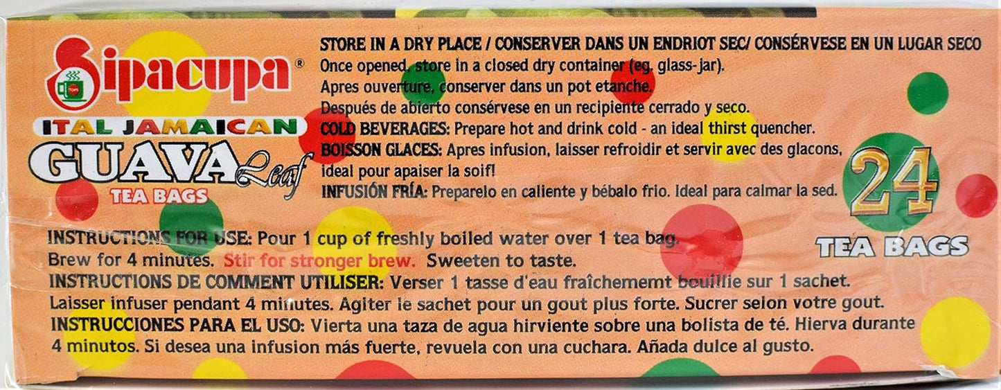 Sipacupa Guava Tea | Product of Jamaica | 24 Tea Bags