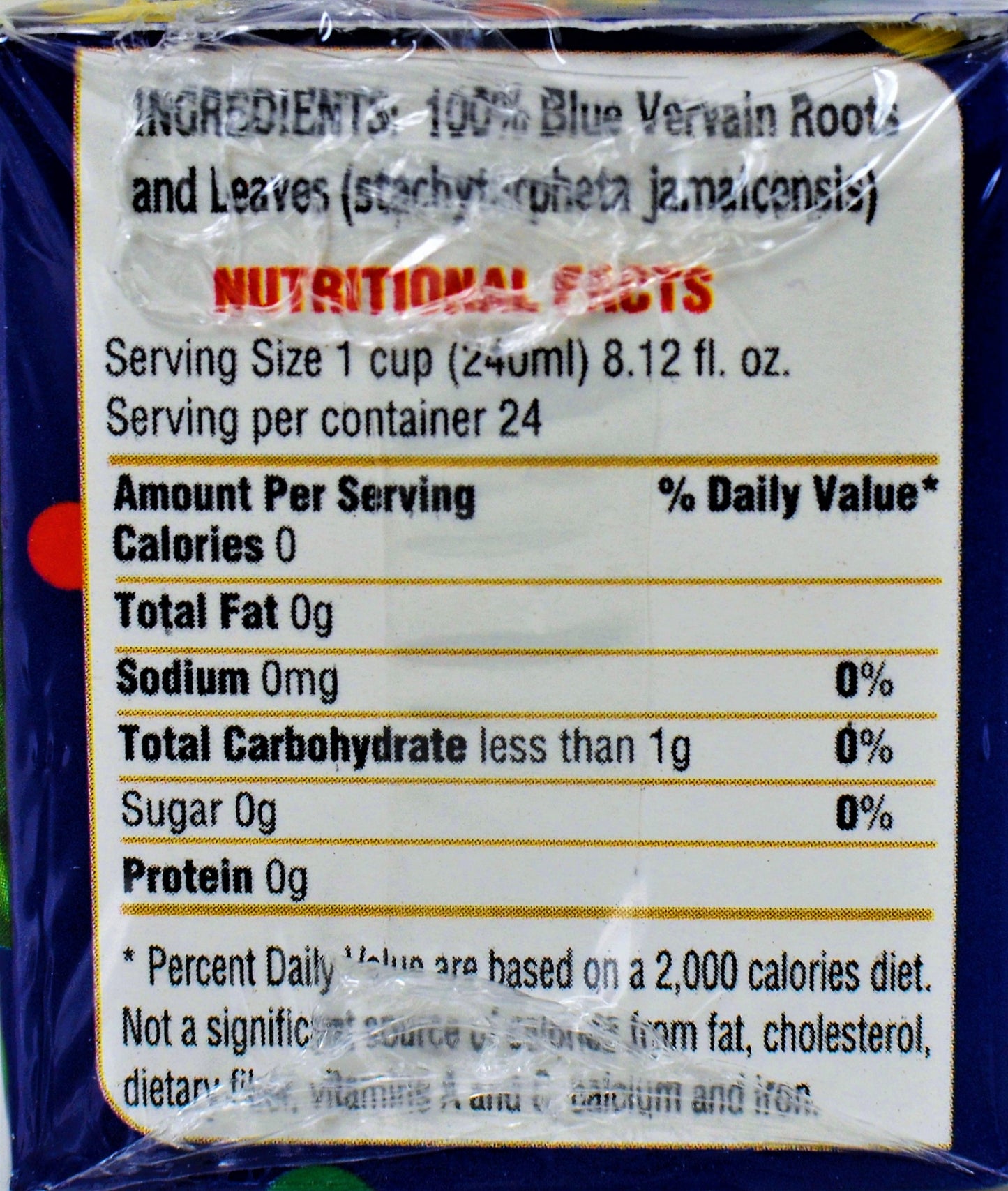 Sipacupa Blue Vervain Tea | Product of Jamaica | 24 Tea Bags | (Bulk) Case Pack