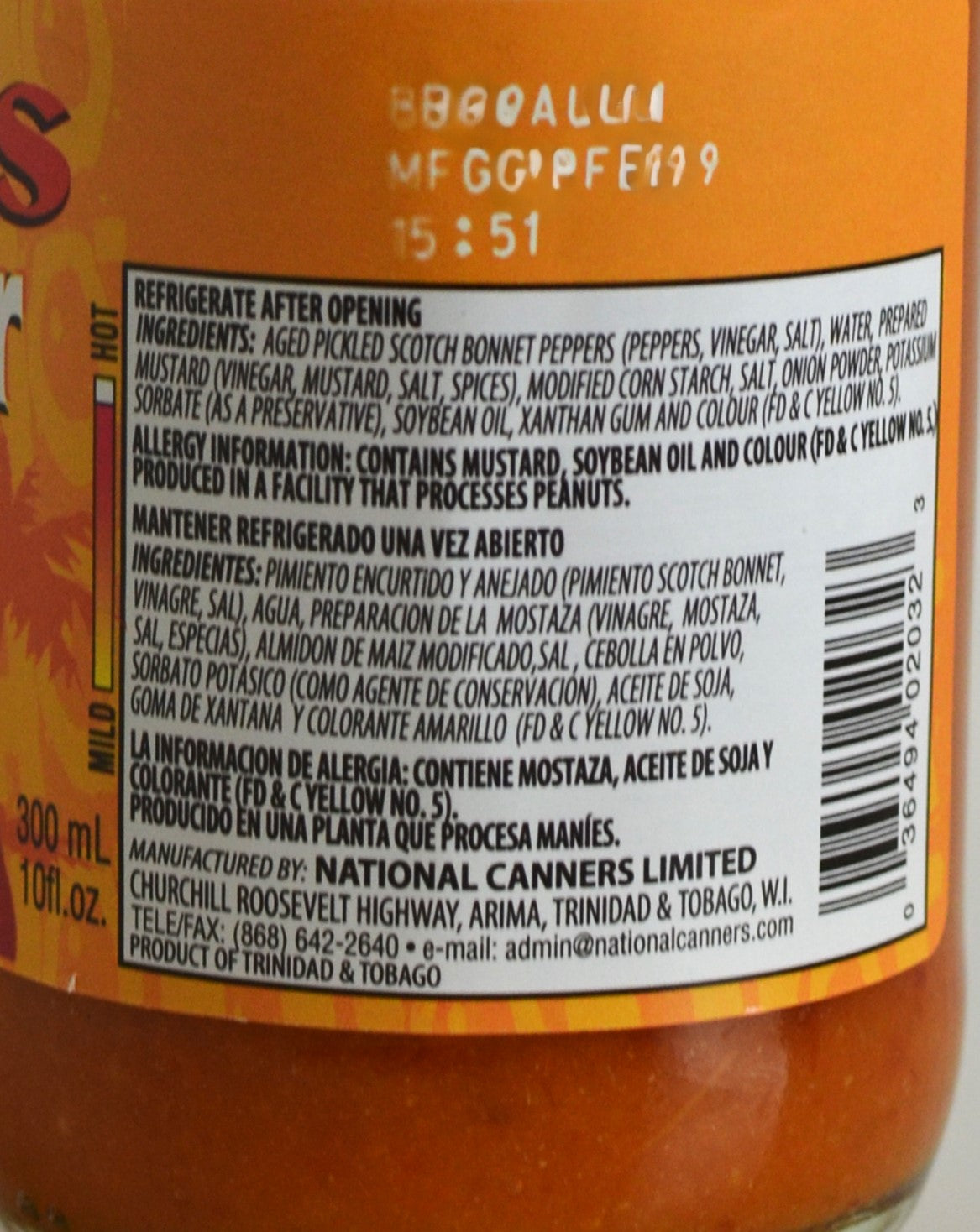 Matouk's Hot Pepper Sauce | Product of Trinidad & Tobago | 10oz | (Bulk) Case Pack