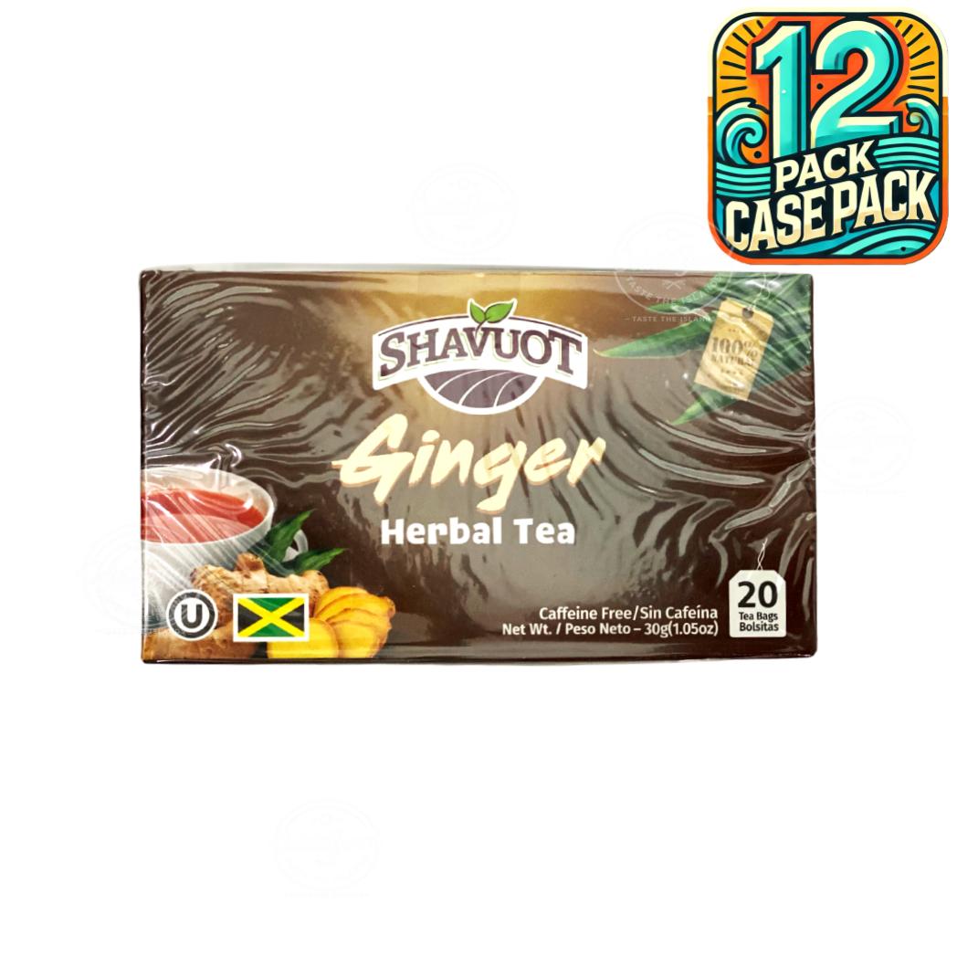Shavuot Ginger Tea | Product of Jamaica | 20Tea Bags (30g) | (Bulk) Case Pack