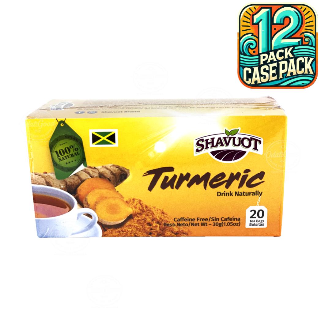 Shavuot Turmeric Tea | Product of Jamaica | 20Tea Bags (30g) | (Bulk) Case Pack
