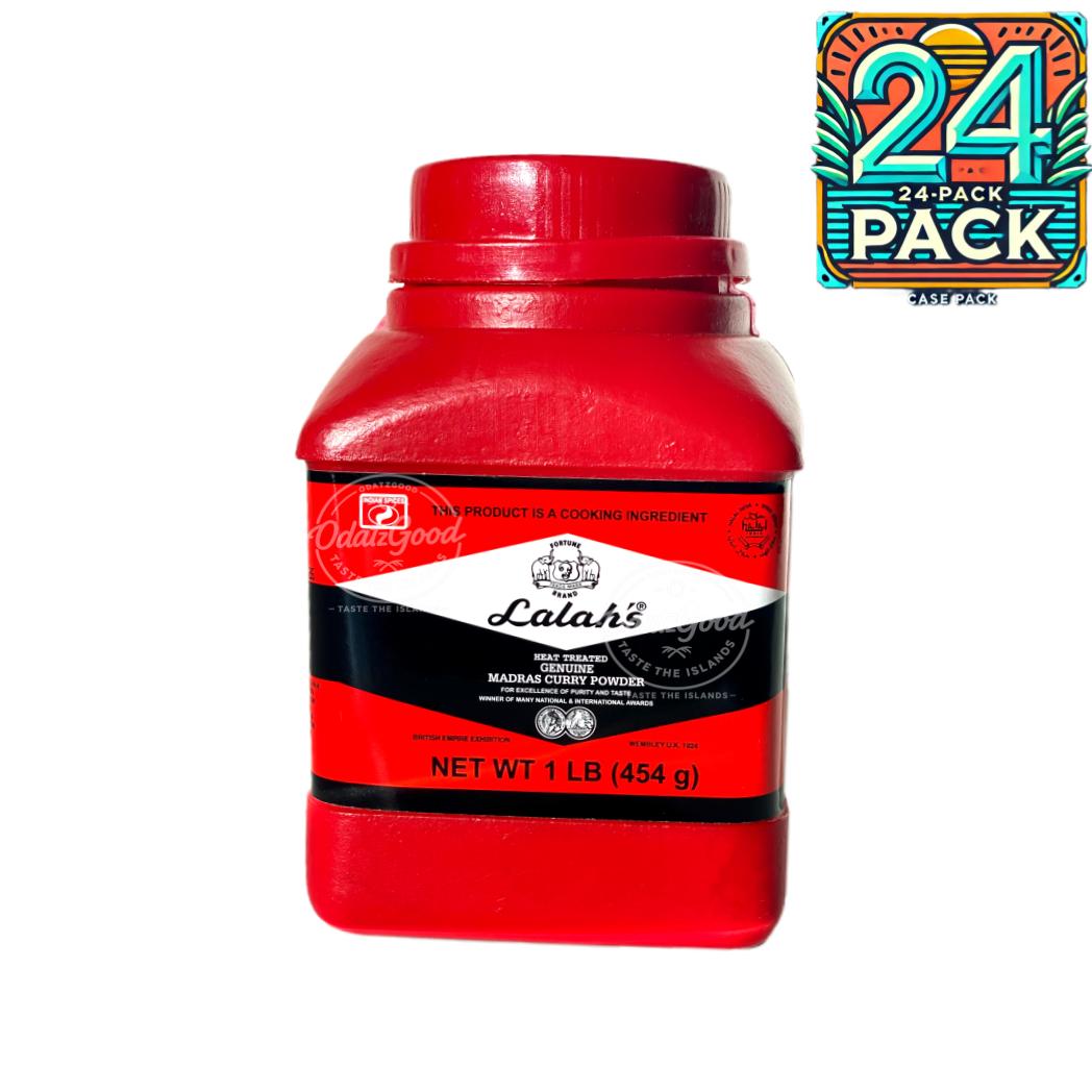 Lalah’s Madras Curry Powder | Product of India | 1 lb (454g) | (Bulk) Case Pack