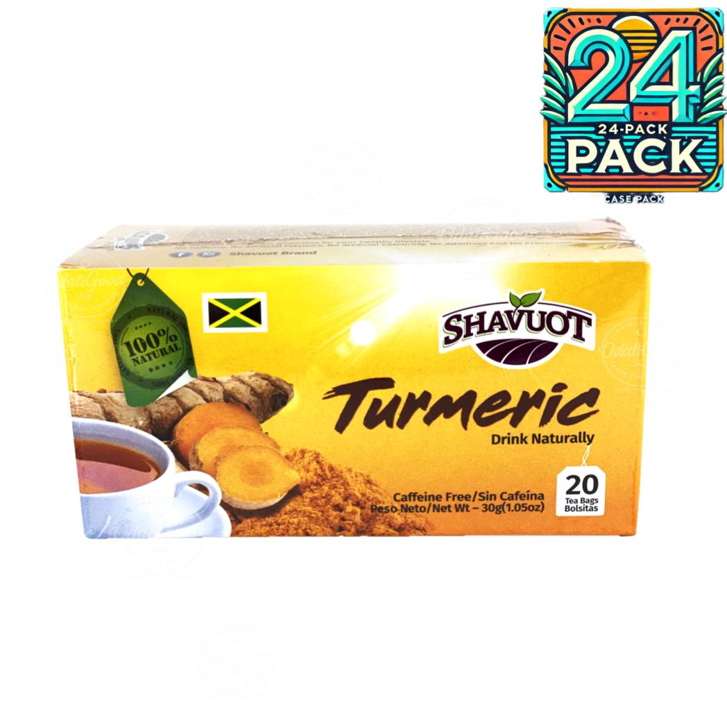 Shavuot Turmeric Tea | Product of Jamaica | 20Tea Bags (30g) | (Bulk) Case Pack
