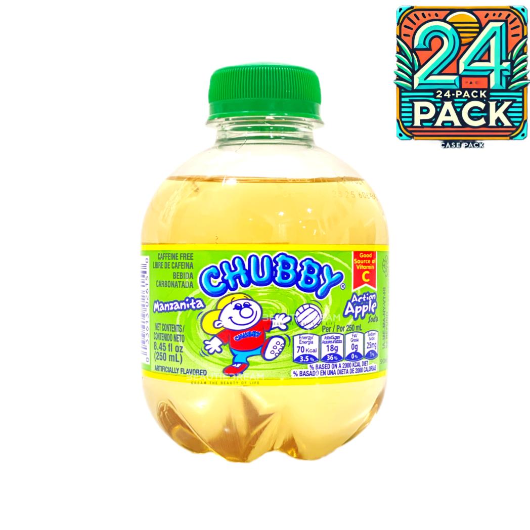 Chubby Action Apple Manzanita Soda | 8.45oz (250ml) | (Bulk) Case Pack