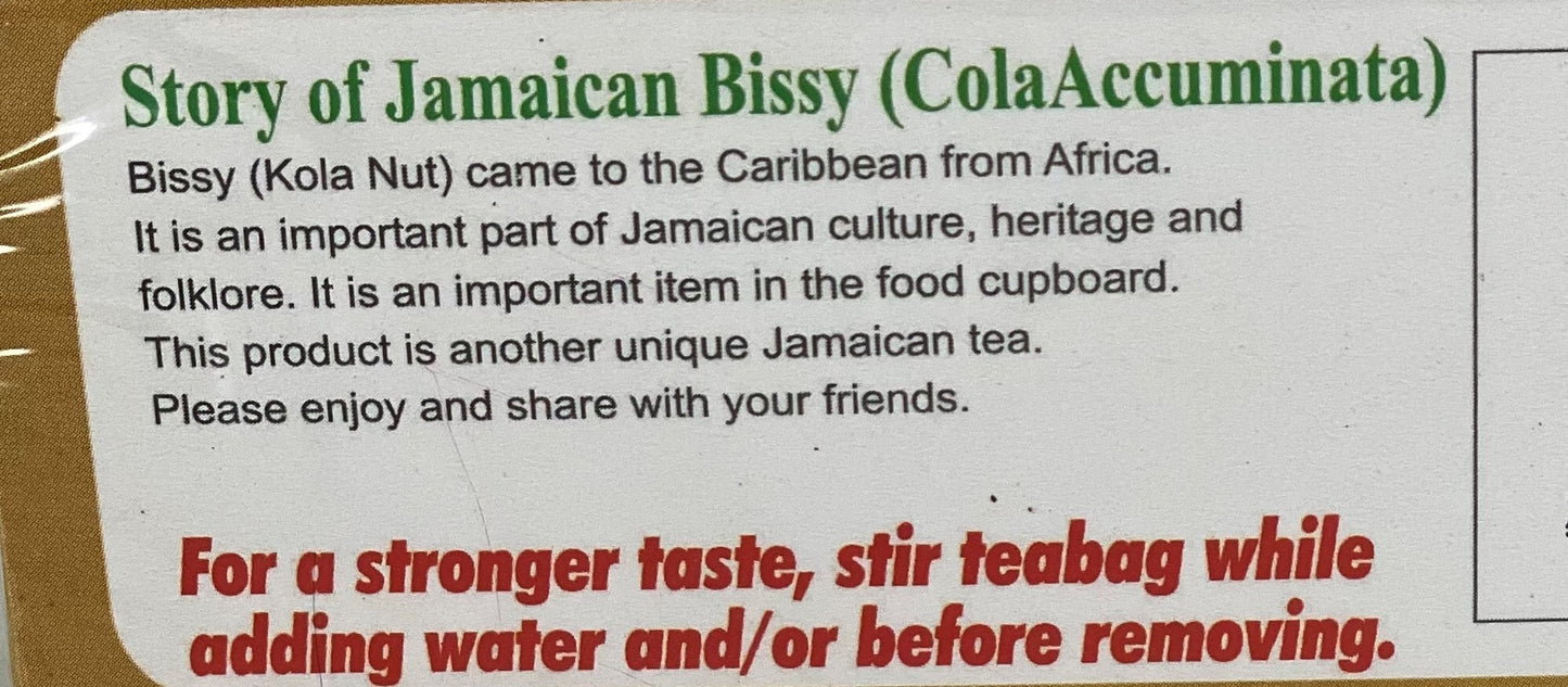 Tops Bissy Tea | Product of Jamaica | 24 Tea Bags