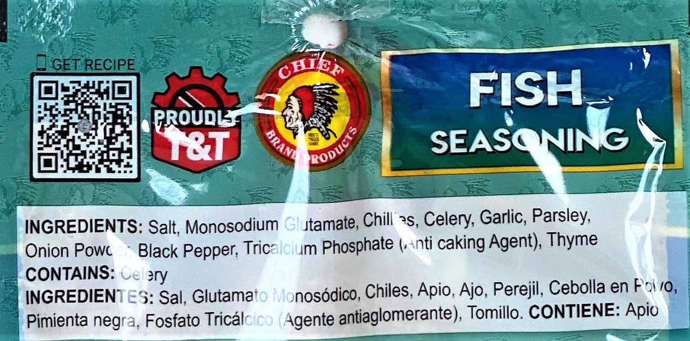 Chief Fish Seasoning | Product of Trinidad & Tobago | 1.4 oz (28g) | (Bulk) Case Pack