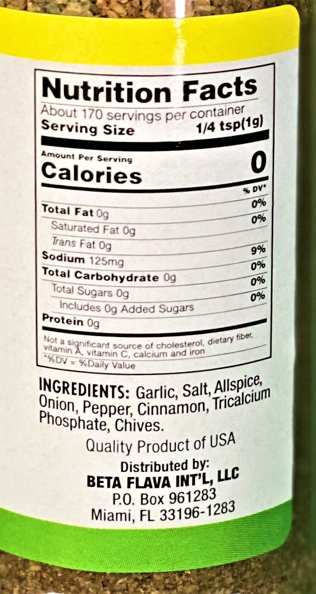 Beta Flava (Ocho Rios) Garlic Scallion Allspice Seasoning | 5.5oz (170g)