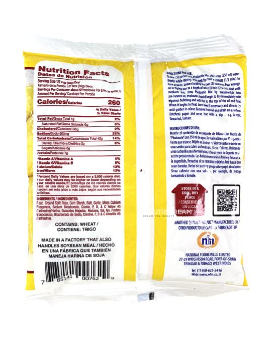 Lion Brand Pholourie Mix | Product of Trinidad & Tobago | 10.6 oz (300g) | (Bulk) Case of 10