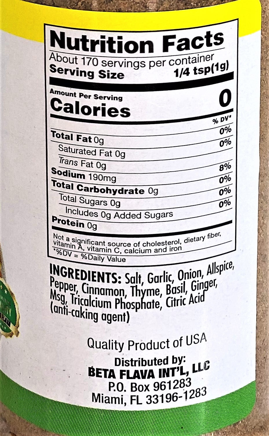 Beta Flava (Ocho Rios) Oxtail Seasoning | 6 oz (170g) | (Bulk) Case of 12