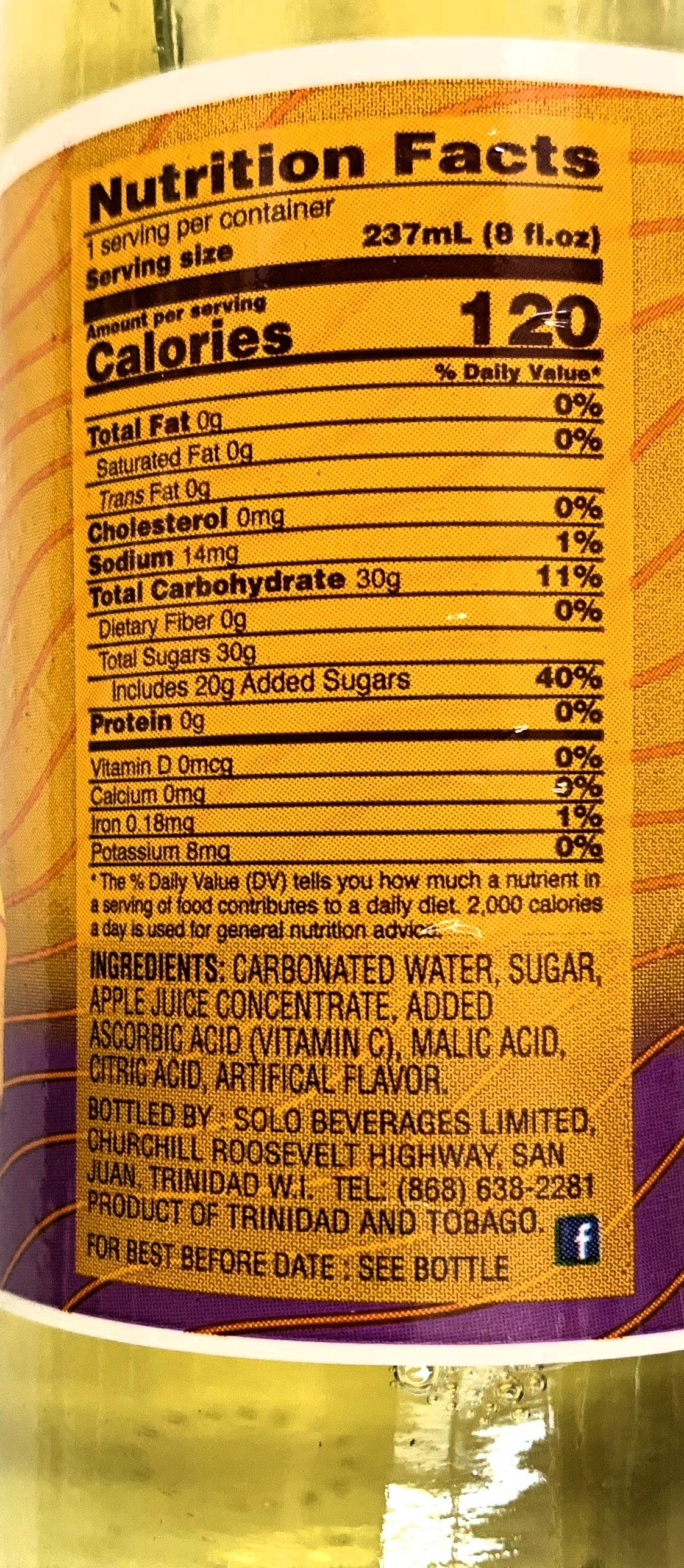 Solo Pear J Sparkling Juice Drink | 8oz (237ml)